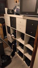 IKEA kallax kast wit 4x4 met lades, Huis en Inrichting, Ophalen, Gebruikt