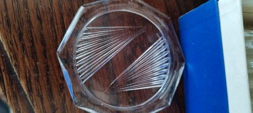 Set van 12 Geslepen Glazen Onderzetters, Antiek en Kunst, Antiek | Glas en Kristal, Ophalen