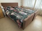 Tweepersoonsbed (ook als twee losse bedden te gebruiken), Ophalen, Gebruikt, Bruin, 210 cm