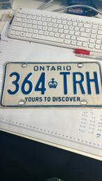 Kentekenplaat Ontario, Auto's, Ophalen of Verzenden, Zo goed als nieuw