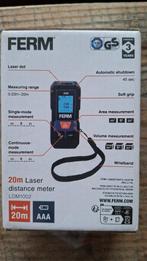 Ferm LDM1002 digitale laser Afstandsmeter 20 meter NIEUW!, Info@fermwerk.nl, Nieuw, Ophalen of Verzenden, Ferm