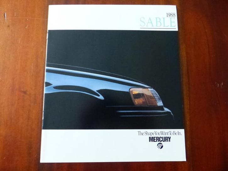 Mercury Sable 1988 brochure USA, Boeken, Auto's | Folders en Tijdschriften, Zo goed als nieuw, Overige merken, Verzenden