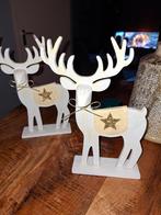 2 houten herten, Diversen, Kerst, Ophalen of Verzenden, Nieuw