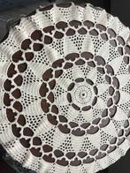 Gehaakt Kleedje - Handgemaakt 90 cm creme, Huis en Inrichting, Stoffering | Tapijten en Kleden, 50 tot 100 cm, Beige, Rond, Zo goed als nieuw