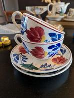 2 x Grote kop schotel boerenbont societe ceramique, Ophalen of Verzenden