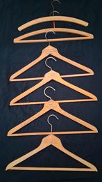 Vintage 6 Houten Kleerhangers -, Ophalen of Verzenden