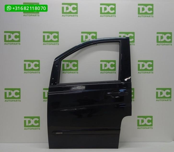 Mercedes Vito W639 ('03-'14) Voorportier links zwart, Auto-onderdelen, Carrosserie en Plaatwerk, Deur, Mercedes-Benz, Voor, Links