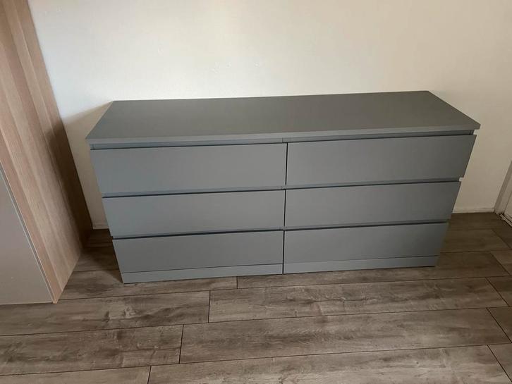 IKEA Malm Kast - Zes Lades 160 breed 48 diep, Huis en Inrichting, Kasten | Dressoirs, Zo goed als nieuw, 150 tot 200 cm, 25 tot 50 cm