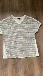 Shirt metvogelkooitjes en vogels l witteveen, Beige, Maat 42/44 (L), Nieuw, Ophalen of Verzenden