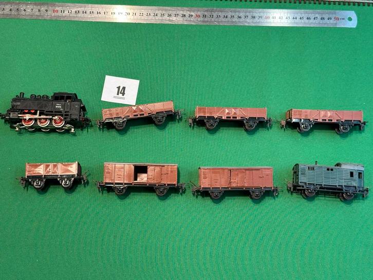 Trix Express Internationaal BR80 met lange sleep wagons, Hobby en Vrije tijd, Elektronica-componenten, Gebruikt, Ophalen of Verzenden