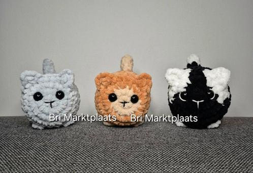 Gehaakte loaf cat, kat/poes, decoratie, cadeautje, knuffel, Hobby en Vrije tijd, Breien en Haken, Nieuw, Haken, Overige typen