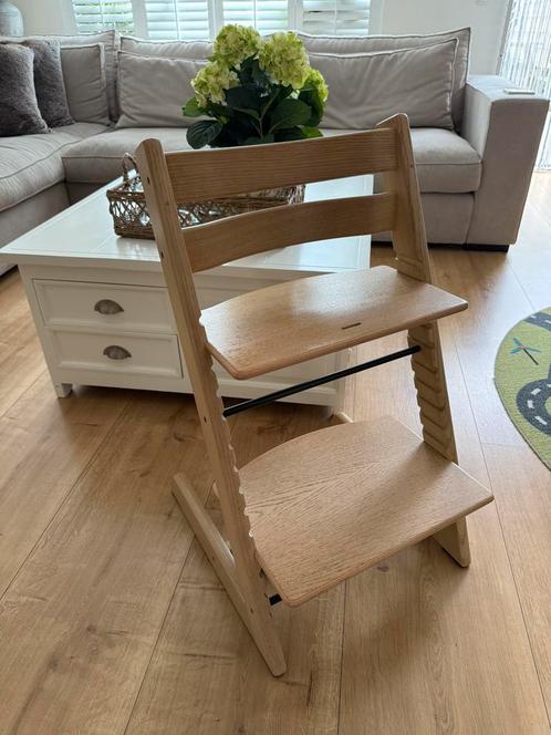 Mooie Stokke Tripp Trapp Oak (eiken) kinderstoel, Kinderen en Baby's, Kinderstoelen, Gebruikt, Meegroeistoel, Aanschuifbaar, Ophalen
