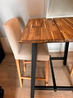 Ikea tafel met 2 stoelen, Huis en Inrichting, Tafels | Statafels, Ophalen, Zo goed als nieuw