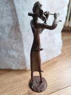 Beeldje violiste, 30 cm hoog, mogelijk brons, Antiek en Kunst, Kunst | Beelden en Houtsnijwerken, Ophalen of Verzenden