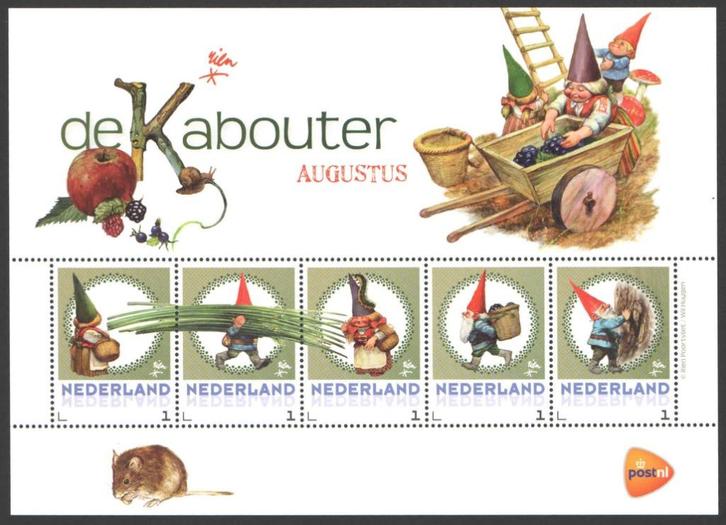 Postzegels De Kabouter: Augustus, Postzegels en Munten, Postzegels | Nederland, Postfris, Na 1940, Ophalen of Verzenden