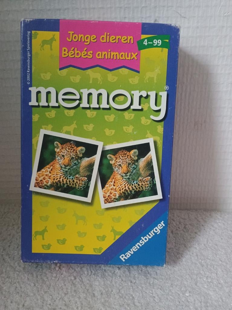 Memory - Jonge Dieren - Ravensburger, Gebruikt, Verzenden, Ravensburger, Vijf spelers of meer