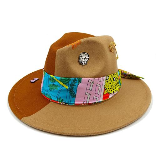 Bruine beige fedora met band / heren dames zomer hoed, Kleding | Heren, Hoeden en Petten, Nieuw, Hoed, Verzenden