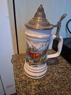 Vintage Bierpul met Hert Motief, Antiek en Kunst, Antiek | Keramiek en Aardewerk, Ophalen