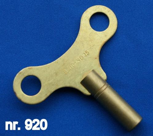 Kloksleutel / opwindsleutel 920, 1,75 mm. t/m. 6,75 mm., Antiek en Kunst, Antiek | Klokken, Ophalen of Verzenden