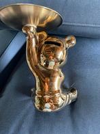 Gouden Teddybeer Kandelaar/Spaarpot, Ophalen of Verzenden, Zo goed als nieuw