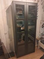Mooie vitrinekast/boekenkast met glazen deuren, Huis en Inrichting, Kasten | Vitrinekasten, Ophalen, Met deur(en), 50 tot 100 cm