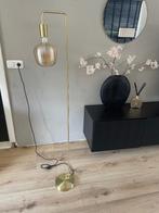 Gouden vloerlamp light living, Huis en Inrichting, Lampen | Vloerlampen, Ophalen, Zo goed als nieuw, 150 tot 200 cm