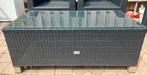 Tafel met glasplaat 100x50, Ophalen, Gebruikt, Wicker