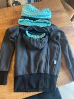 Greyse draagjas / hoodie tweezijdig + col sjaal, Buik of Rug, Zo goed als nieuw, Draagzak, Ophalen