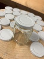 25 glazen potjes met deksel nieuw, Ophalen of Verzenden, Nieuw, Materiaal