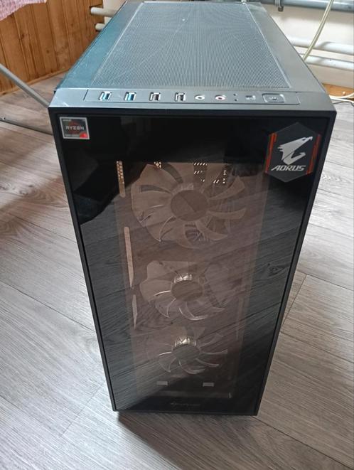 PC Kast met AMD Fan & Monitor Houder, Computers en Software, Computerbehuizingen, Gebruikt, Ophalen