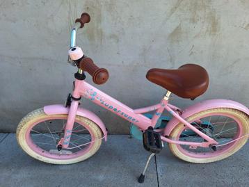 Supersuper Meisjesfiets 16 inch - Roze beschikbaar voor biedingen