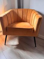 Fauteuil okergeel, Huis en Inrichting, Fauteuils, Ophalen, Gebruikt, Stof, 50 tot 75 cm