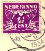 981735 Zwolle 1934 Sassenpoort Gelopen met zegel, Ophalen of Verzenden, 1920 tot 1940, Gelopen, Overijssel