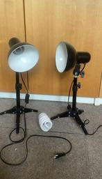 Fotostudio lampen set van 2, in hoogte verstelbaar, Ophalen, Zo goed als nieuw