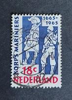 nvph 855 gestempeld 300jr korps mariniers 1965, Postzegels en Munten, Verzenden, Na 1940, Gestempeld