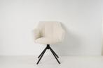 Eetkamerstoel Rosalie - Witte teddy boucle stof, Huis en Inrichting, Stoelen, Vivaso b.v., Vivasobeheer@gmail.com, Wit, Nieuw