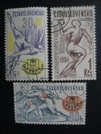 Postzegels Tsjechoslowakije 1965 handbal, sport., Sport, Ophalen of Verzenden, Overige landen, Gestempeld