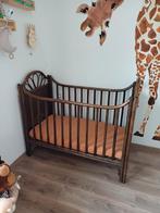 Vintage ledikantje, Ophalen, Eenpersoons, Hout, Verstelbaar