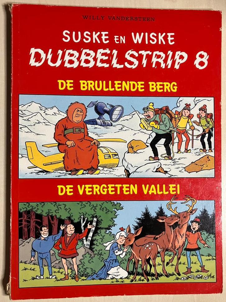 Suske en Wiske Dubbelstrip 8, De Brullende Berg, De Vergeten, Boeken, Stripboeken, Gelezen, Ophalen of Verzenden