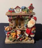 Verlichte openhaard met kerstman en kinderen en hondje etc., Ophalen of Verzenden, Zo goed als nieuw