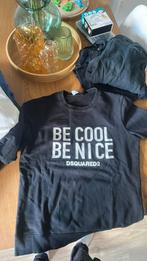 Dsquared2 Zwarte Sweater - Maat L, Ophalen of Verzenden, Zo goed als nieuw, Maat 52/54 (L), Zwart