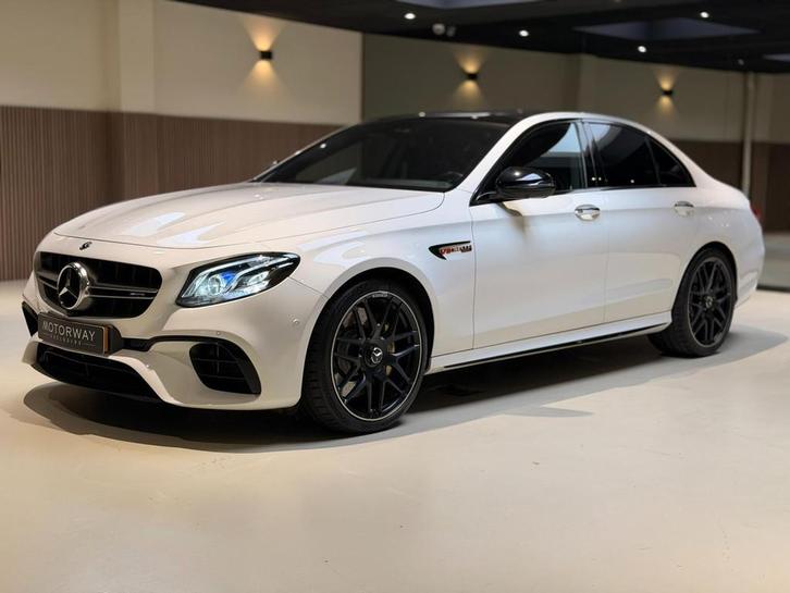 Mercedes-Benz E-klasse AMG E63 S 4MATIC PANO|SCHAALSTOELEN|M, Auto's, Mercedes-Benz, Bedrijf, Te koop, E-Klasse, 360° camera, 4x4
