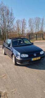 Volkswagen Golf 1.8 Cabriolet 55KW 2000 Blauw, Auto's, 74 pk, 4 cilinders, Cabriolet, Origineel Nederlands