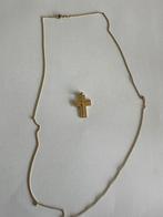 Goud Ketting 14k/kruis 18k, Sieraden, Tassen en Uiterlijk, Ophalen, Zo goed als nieuw, Goud