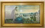 Antieke prent Jezus de goede herder, Antiek en Kunst, Ophalen