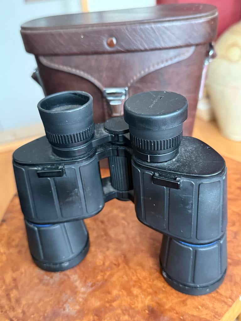 Verrekijker Eschenbach Trophy 7x42 B,114 m/1000 m met Tas, Gebruikt, Ophalen of Verzenden, Met hoes of tas, Dakkant (recht)