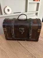 Vintage Houten kist, Ophalen of Verzenden, Gebruikt, Overige houtsoorten, Minder dan 50 cm