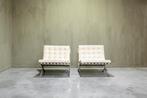 Barcelona chairs, 2x, Ophalen of Verzenden, 75 tot 100 cm