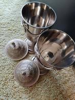 (" verchroomd messing" )kelken/ urnen zwaar materiaal, Antiek en Kunst, Ophalen of Verzenden