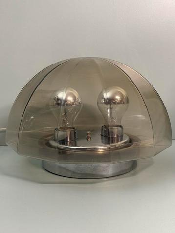 Vintage Space Age Plafondlamp - Glazen Designlamp beschikbaar voor biedingen